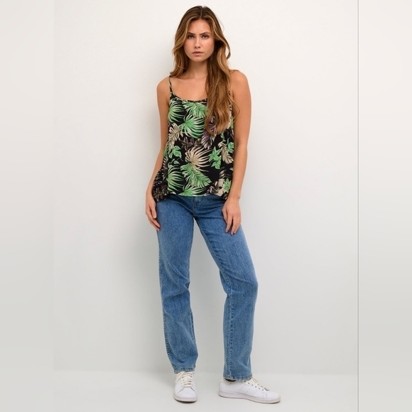 NWT KAFFE KALULU Exotic Print Tank Top - Picture 7 of 7